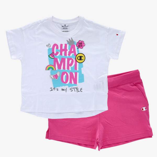 Champion Тениска и къси панталони NEON SET 