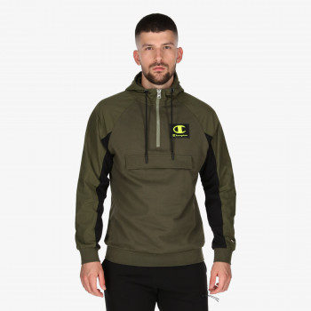 Champion RUBBER LOGO HALF ZIP 