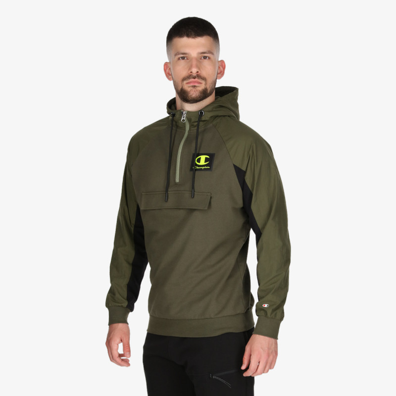 Champion RUBBER LOGO HALF ZIP