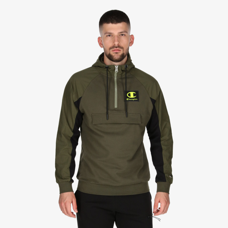 Champion RUBBER LOGO HALF ZIP