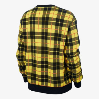 Nike W NSW CREW FLC AOP PLAID 