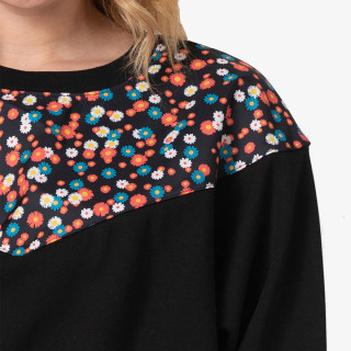 Nike W NSW HRTG CREW FLC FLORAL 