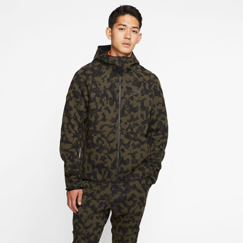 Nike M NSW TCH FLC HOODIE FZ AOP 