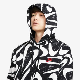 Nike Суитшърт M NSW CLUB HOODIE PO BB AOP 2 