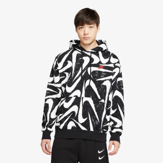 Nike M NSW CLUB HOODIE PO BB AOP 2 