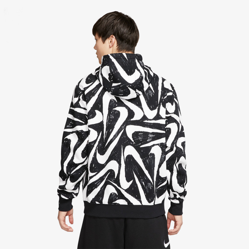 Nike M NSW CLUB HOODIE PO BB AOP 2 