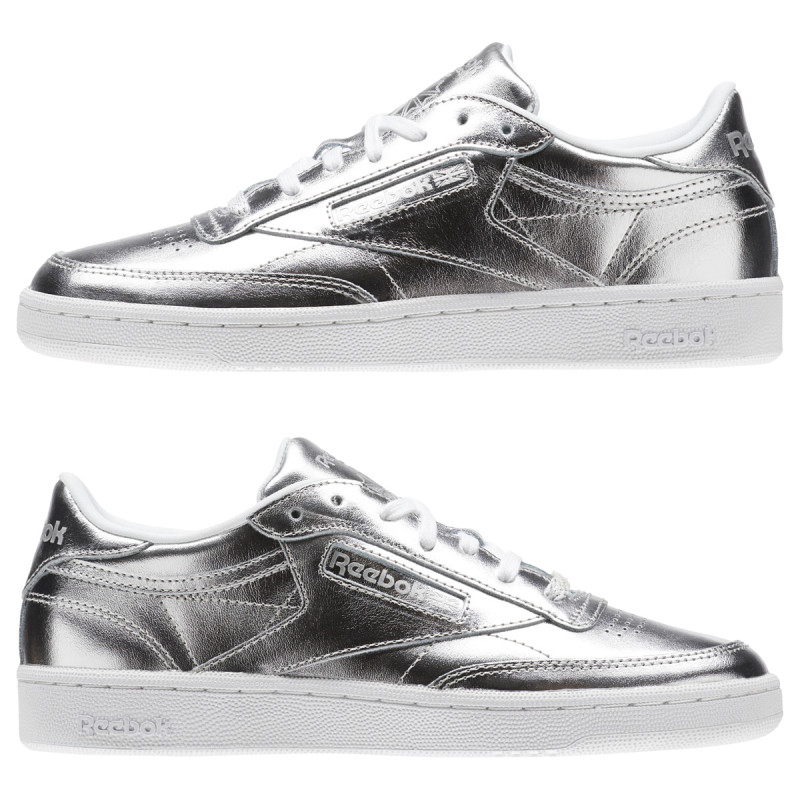 Reebok CLUB C 85 S SHINE   SILVER/WHITE 