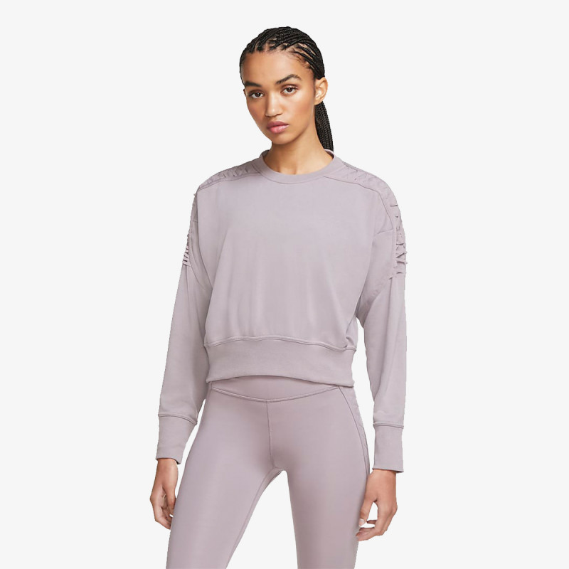 Nike W NK THRMA FLC CROP LC LS CREW 