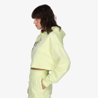 Nike W NSW FLC PO HOODIE CROP DNC 