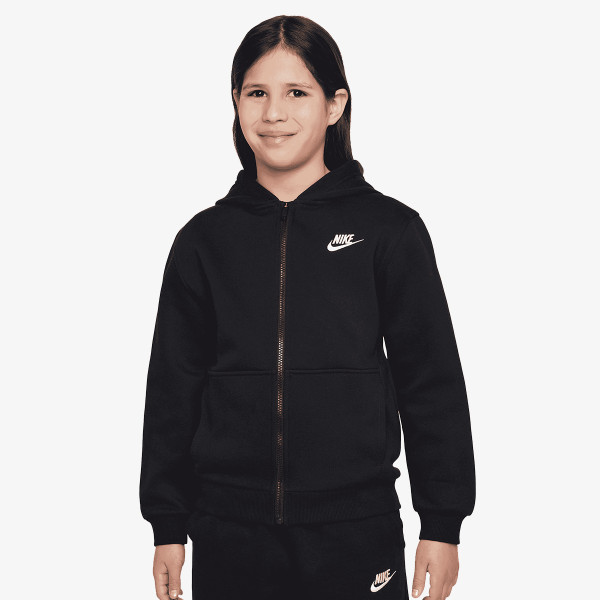 Nike Суитшърт K NSW CLUB FLC HD FZ LS LBR 