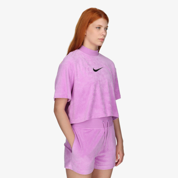 Nike Тениска W NSW MOCK SS TEE TRRY MS 