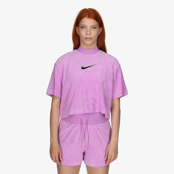 Nike Тениска W NSW MOCK SS TEE TRRY MS 