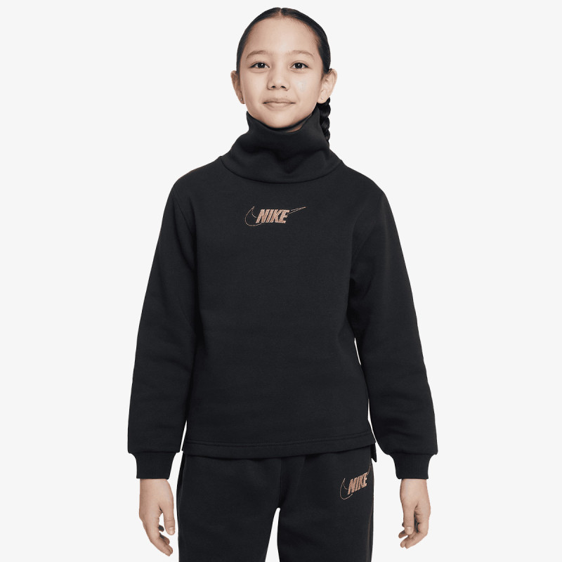 Nike G NSW CLUB FLC FNL LS TOP SHNE 