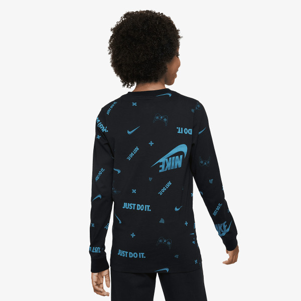 Nike K NSW LS TEE BRAND MARK AOP HO 