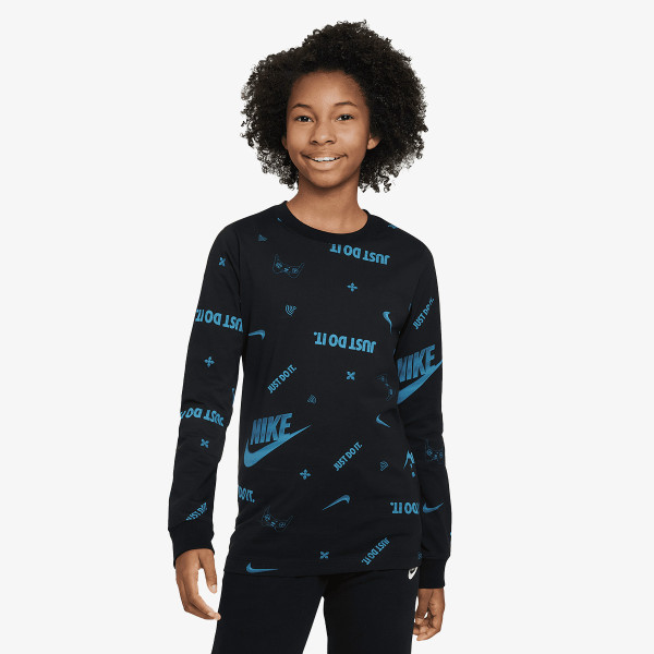 Nike K NSW LS TEE BRAND MARK AOP HO 