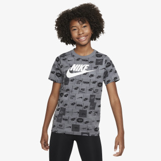 Nike Тениска K NSW TEE CLUB SSNL AOP HBR 