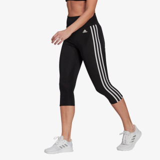 adidas DESIGNED TO MOVE HIGH-RISE 3-STRIPES 3/4 