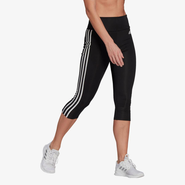 adidas DESIGNED TO MOVE HIGH-RISE 3-STRIPES 3/4 