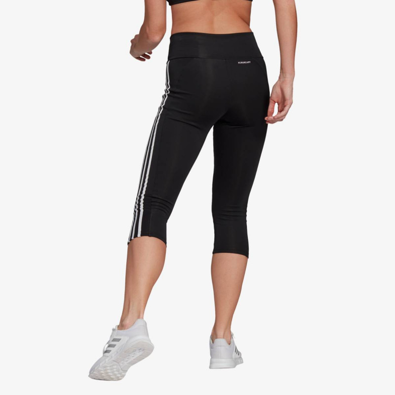 adidas DESIGNED TO MOVE HIGH-RISE 3-STRIPES 3/4 