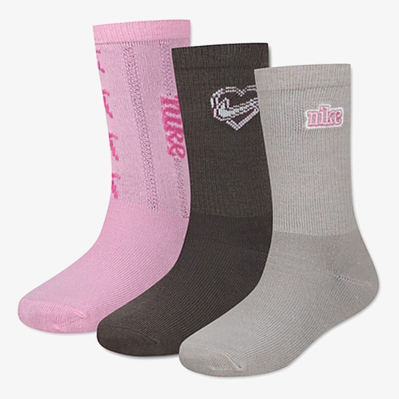 Nike NHG 3PK JUXTA-GIRL CREW SOCK 