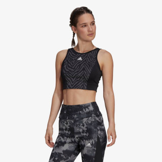 adidas Спортно бюстие ZEBRA PRINT CROP 