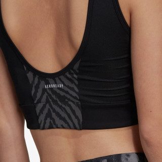 adidas Спортно бюстие ZEBRA PRINT CROP 