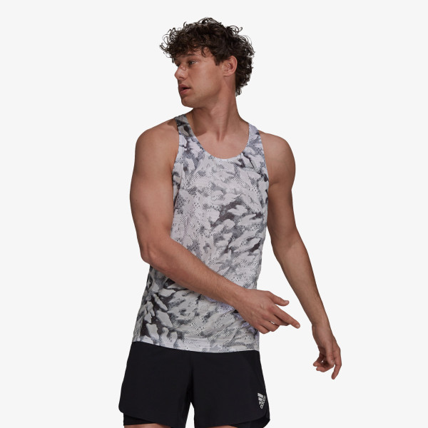 adidas FAST GRAPHIC SINGLET PRIMEBLUE 