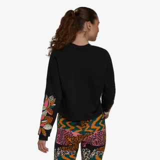 adidas FARM PRINT LOOSE CROPPED LOGO 