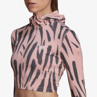 adidas Тениска с дълги ръкави RUN ICONS 3BAR ALL OVER PRINT 