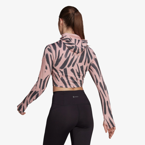 adidas Тениска с дълги ръкави RUN ICONS 3BAR ALL OVER PRINT 