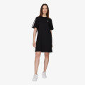 adidas Рокля Essentials 3-Stripes Single Jersey Boyfriend Tee Dress 