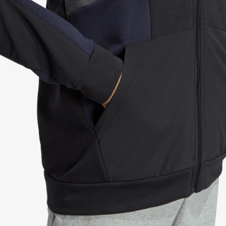 adidas Essentials Colorblock Full-Zip Hoodie 