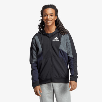 adidas Essentials Colorblock Full-Zip Hoodie 