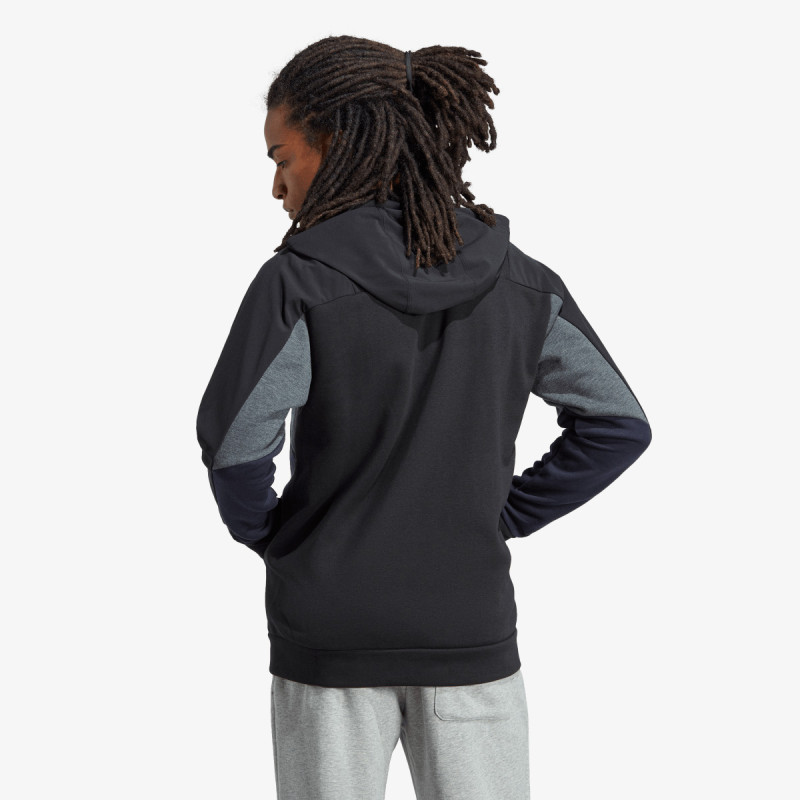 adidas Essentials Colorblock Full-Zip Hoodie 