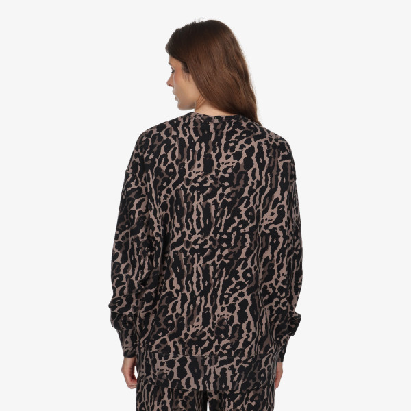 Nike W NSW PHNX FLC OS AOP CREW 