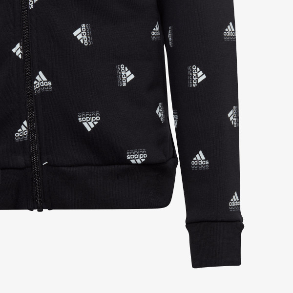 adidas Brand Love Print Cotton Full-Zip Hoodie 