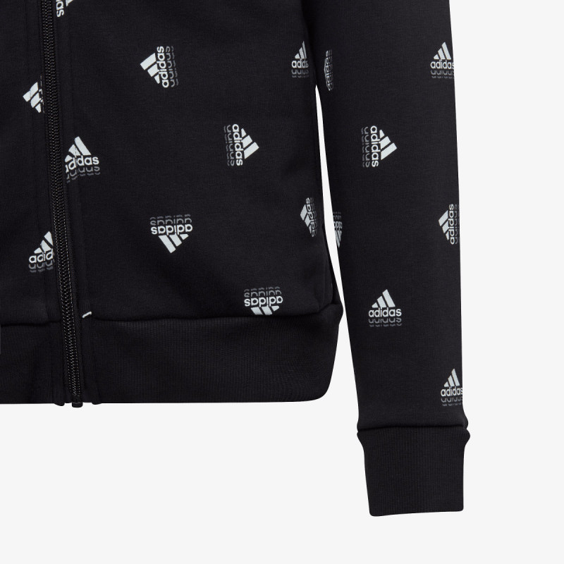 adidas Brand Love Print Cotton Full-Zip Hoodie 