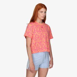 adidas Тениска Allover adidas Graphic Boyfriend T-Shirt 