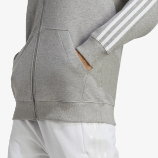 adidas Суитшърт Essentials 3-Stripes French Terry Regular Full-Zip Hoodie 