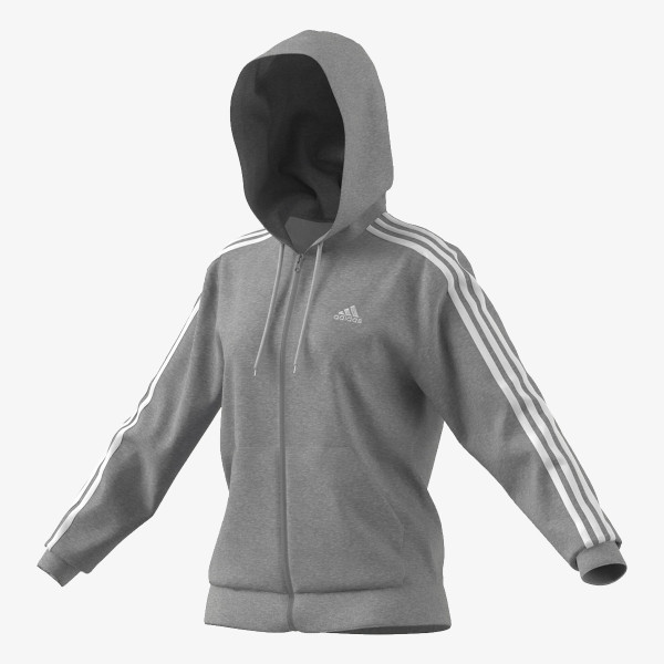 adidas Суитшърт Essentials 3-Stripes French Terry Regular Full-Zip Hoodie 