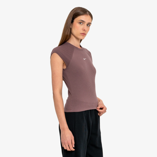 Nike W NSW CHILL KNIT RIB SS TOP 