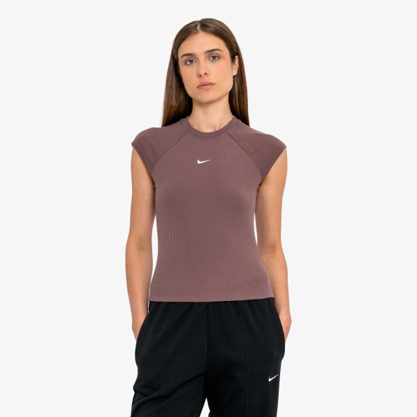 Nike W NSW CHILL KNIT RIB SS TOP 
