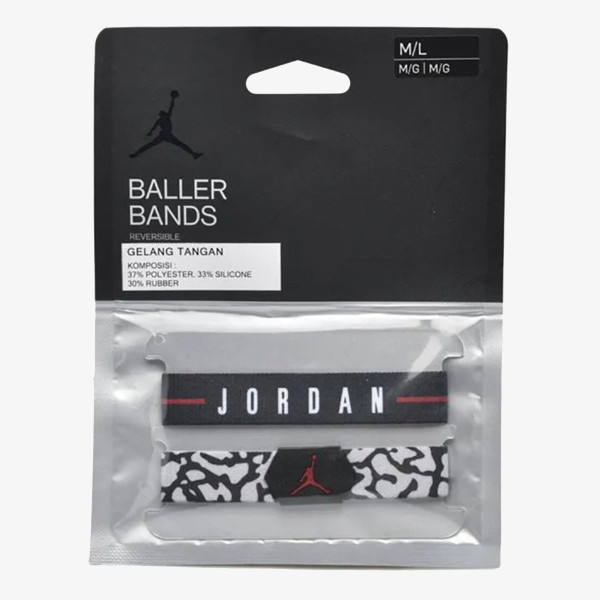Nike JORDAN BALLER BANDS BLACK/GYM RED/WOLF G 