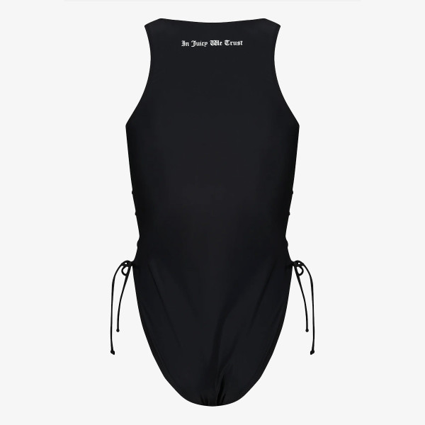 JUICY COUTURE ONE PIECE SWIMSUIT WITH LATTICE DETAIL 