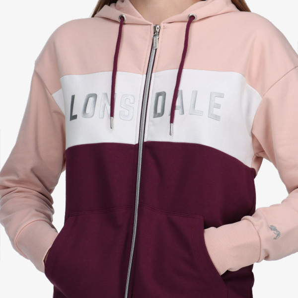 Lonsdale Суитшърт Color FW22 WMNS Full Zip Hoody 