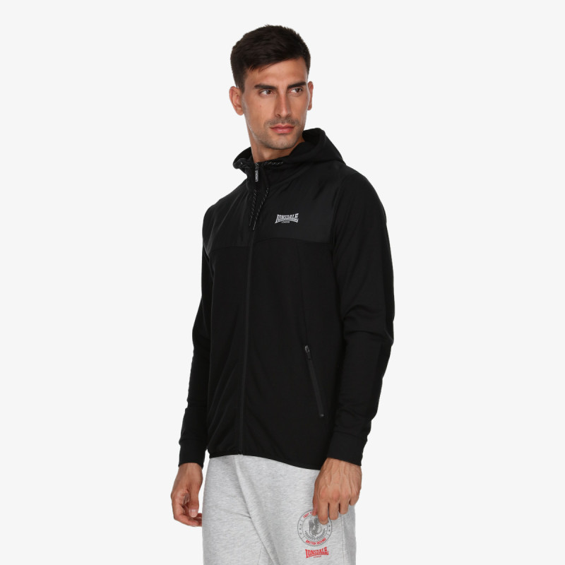 Lonsdale Black Full Zip Hoody 