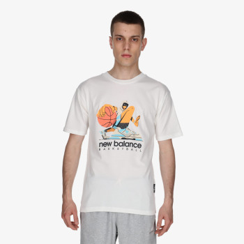 New Balance Hoops Cotton Jersey Short Sleeve T-shirt 
