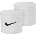 Nike Накитник и лента за глава NIKE SWOOSH DOUBLEWIDE WRISTBANDS WHITE/ 