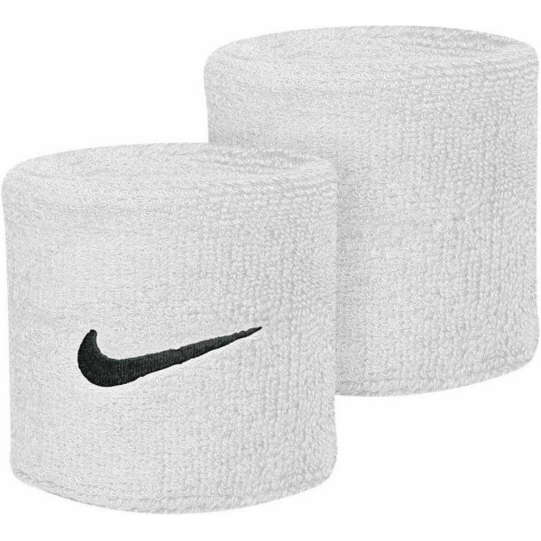 Nike Накитник и лента за глава NIKE SWOOSH DOUBLEWIDE WRISTBANDS WHITE/ 