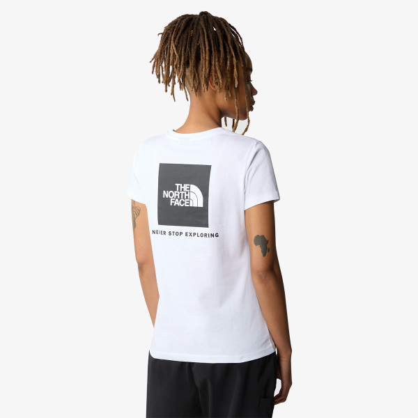The North Face Тениска W S/S REDBOX TEE TNF WHITE 
